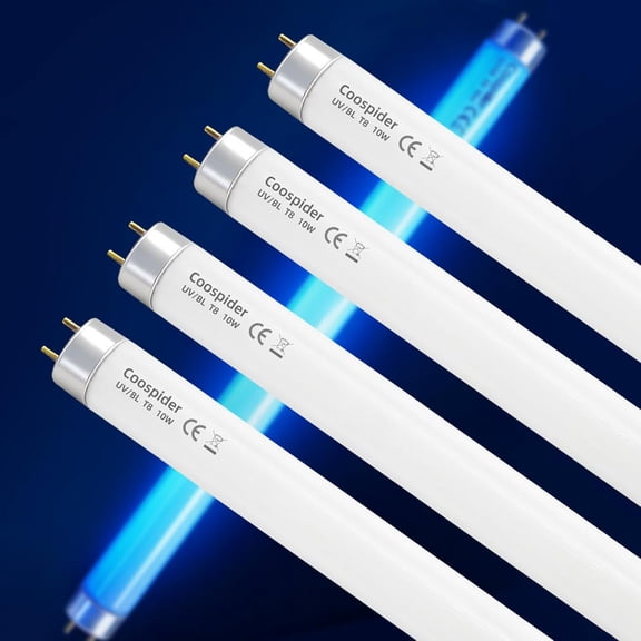 T8 F10 U/V BL 10W Replacement Light Bulb, CFL Fluorescent Straight Tube Fluorescent Light for Home/Office, 13 Inch Light Tube for 20W Electric Zapper G13 Base, 10W 4PCS