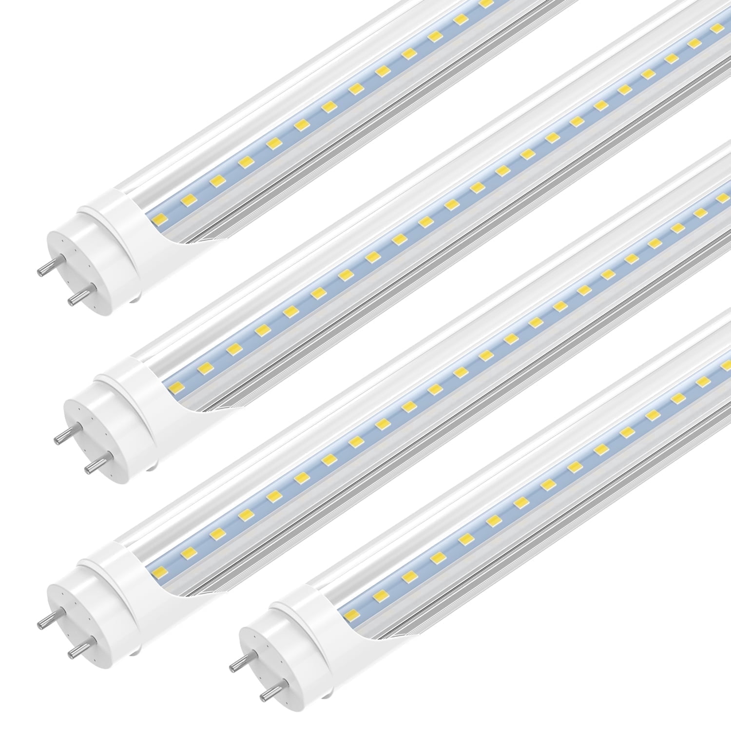 CNSUNWAY LIGHTING T8 LED Bulbs 2FT 9W Clear Cover 6000K Cool White , 4 Pack