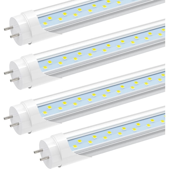 T8 LED Tube Light 3FT, 2520LM, 18W(45W Equivalent), 6000K, Ballast Bypass, 36 Inch F30T12 Fluorescent Bulb Replacement, Dual Ended, 36 Lighting Tube Fixture (4-Pack)