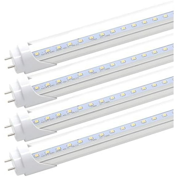 T8 T10 T12 2FT LED Light Tube - 8W 24 Inch Led Fluorescent Tube Replacement, 20W Equivalent, 1120 Lm, 5000K Daylight White, Ballast Bypass, Clear Cover (Pack of 4)$$Tools & Hardware Other