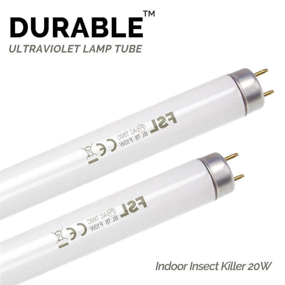 T8 UV Replacement Bulbs for Insect Zappers - 6 Pack 20W Fluorescent Bug Zapper Bulbs, Waterproof Design Fits Most Mosquito & Fly Killer Machines