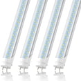 thumbnail image 1 of T8 V Shape 4ft LED Tube Light Bulbs,28W 6000K,Dual-end Powered,4-Pack, 1 of 6