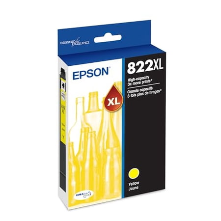 Epson T822XL420-S (T822XL) DURABrite Ultra High-Yield Ink 1100 Page-Yield Yellow T822XL420S