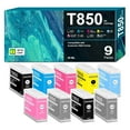 thumbnail image 1 of T850 Ink Cartridge 80ML High Capacity for T8501 T8502 T8503 T8504 T8505 T8506 T8507 T8508 T8509 Ink Set Replacement for SureColor P800 Printer Ink (9-Pack), 1 of 7