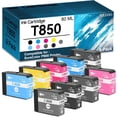 thumbnail image 1 of T850 Ink Cartridge High Capacity (with Chip) 80ML Replacement for T8501 T8502 T8503 T8504 T8505 T8506 T8507 T8508 T8509 Ink Cartridges Compatible with SureColor P800 Printer (9-Pack), 1 of 6