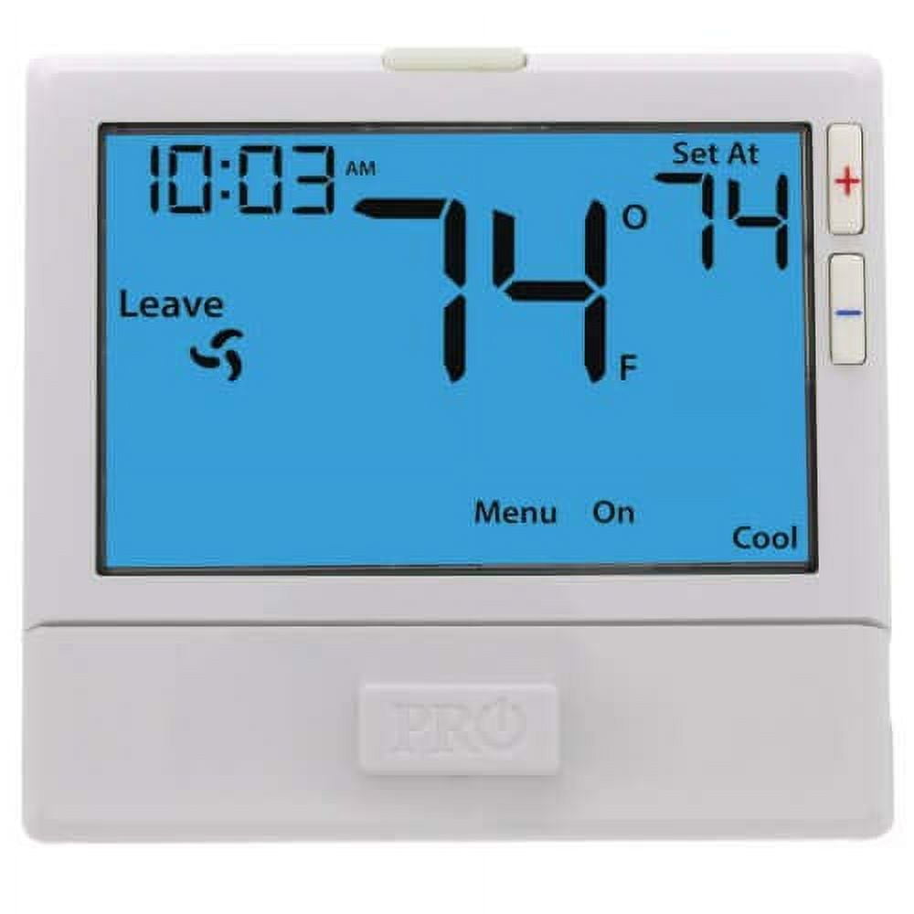 White Digital Programmable Universal Single-Stage Thermostat