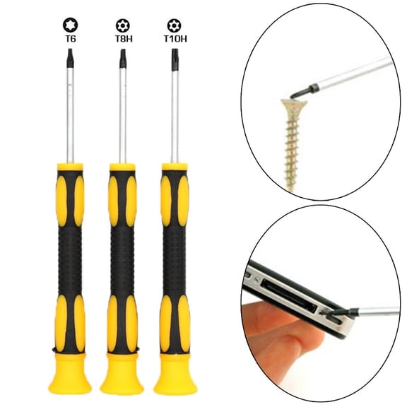 T8H T10H Hexagon Torx Screwdriver With Hole Screwdriver Removal Tool For Disassemble The Game Console Handle Workshop Equipment T6 Fangkenuo