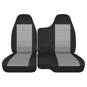 Dash Cover Seat Covers – Ford Ranger 1990-2020, Two-Tone Velour Front Seats (8 Colors)