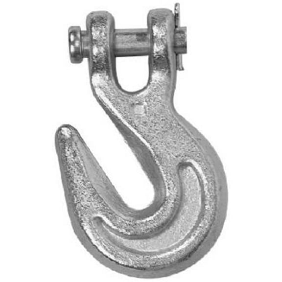 T9503515 .37 in. Clevis Grab Hook, Yellow Chromate Finish