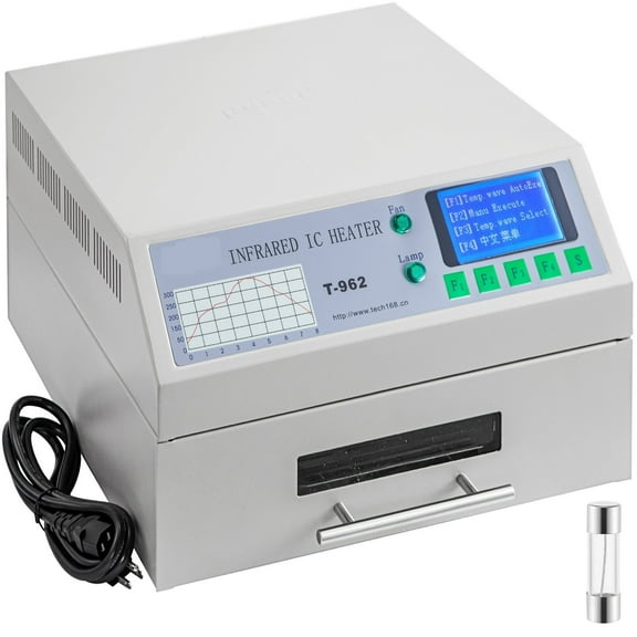 T962 Desktop Reflow Oven Soldering Machine 800W Infrared IC Heater Solder PCB Board BGA SMD SMT Rework Station