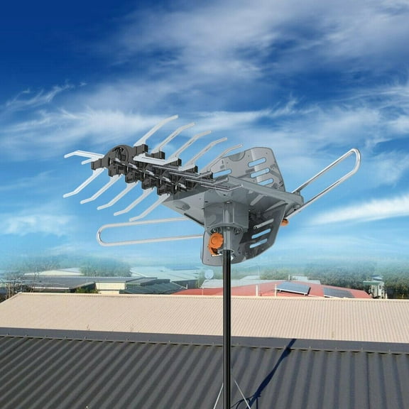 TA-102 Outdoor TV Antenna with Remote control Device, with 990 Miles Reception Range