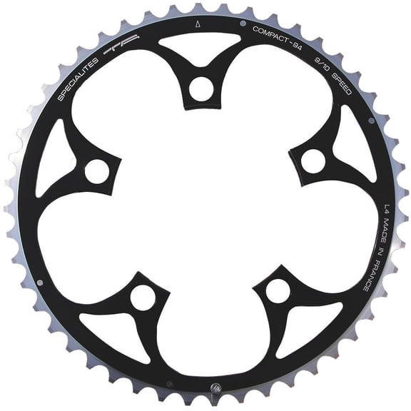 TA Specialities Compact Speed Chainring, Silver Black Outer 46T