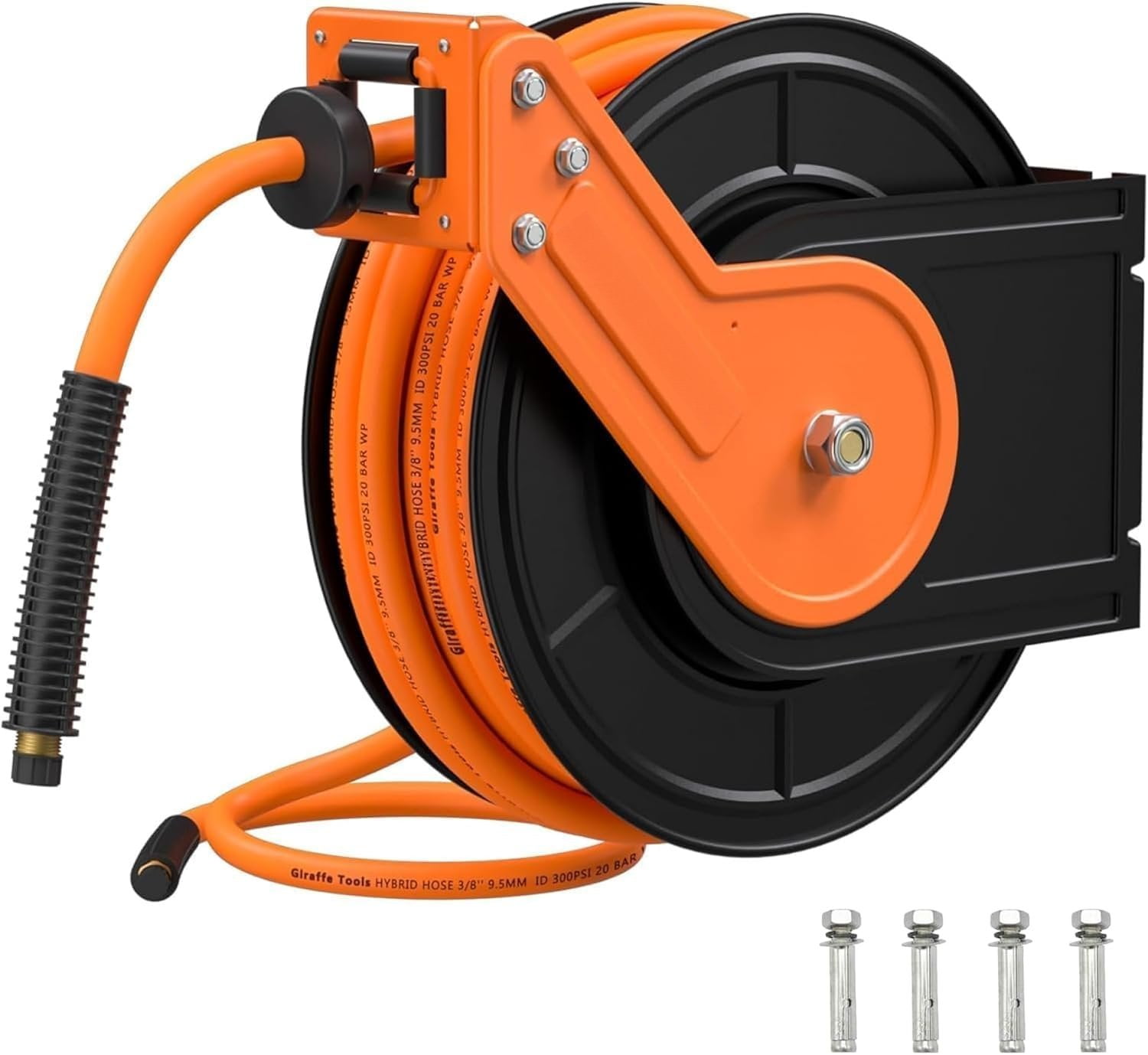 Dévidoir de tuyau à air rétractable inclus de 3/8 po x 50 pi MERLIN Dévidoir de tuyau à air rétractable inclus de 3/8 po x 50 pi MERLIN