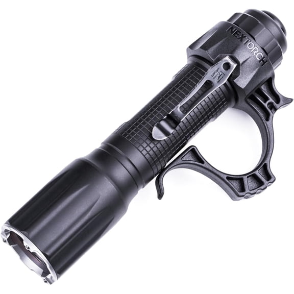 TA30D Tactical Flashlight 2200 Lumens Waterproof Hight Lumens Bright Powerful Pocket EDC Rechargeable Flashlight with 5 Modes & Strobe & Ring for Tactical Emergency Outdoor Night Search