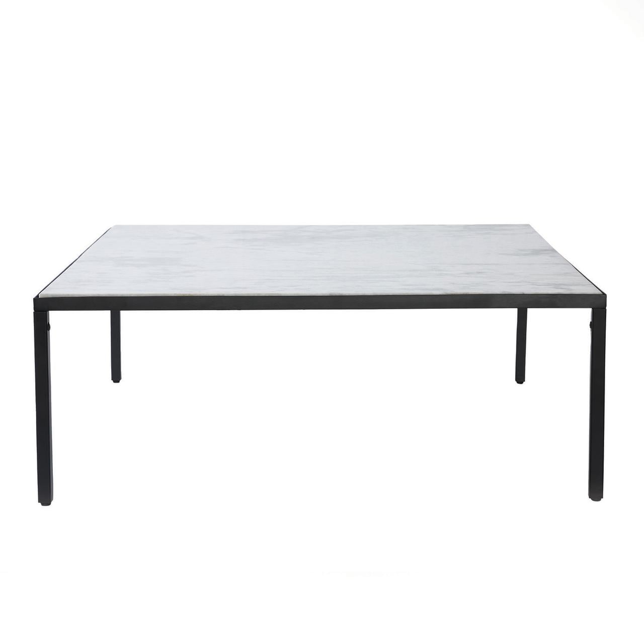 Coffee Tables Marble Iron Modern Living Room Furniture 40 x 15 Renwil