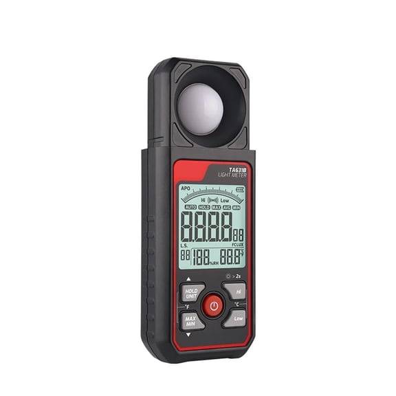 TA631A TA631B Didital Light Meter Photography Luxmeter 300000LUX Illuminometer Lux/FC Measure Photometer Enviromental Tester