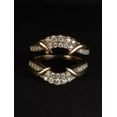 thumbnail image 1 of TAAPSEE JEWELS 2Ct Round Cut Cubic Zirconia 14K Rose Gold Plated Women's Enhancer Guard Ring Silver, 1 of 6