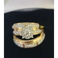 thumbnail image 1 of TAAPSEE JEWELS Wedding Band Ring in 14k Yellow Gold Plated Round Cut Cubic Zirconia for Women's, 1 of 5