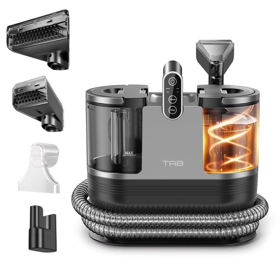 TAB Portable Carpet Cleaner Machine, 18KPa Powerful Spot Cleaner, Self-Cleaning Upholstery Shampooer for Pet Stains, Furniture, Couch, Stairs and Car Seat R6