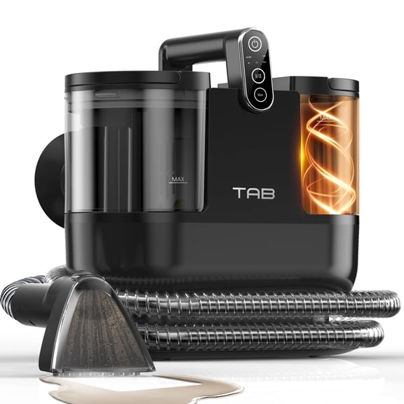 TAB Multi-Purpose Portable Carpet Cleaner Machine, Fastheating, Self-Cleaning, Deep Cleaner for Stairs, Car Seat and Couch
