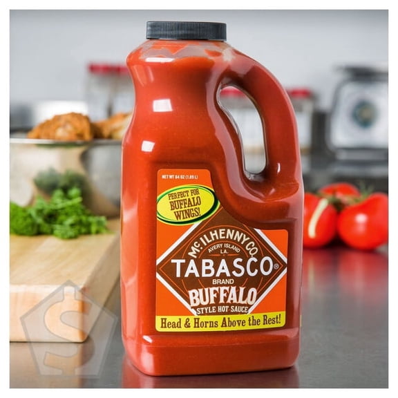 TABASCO 64 fl. oz. Buffalo Style Hot Sauce - 2/Case