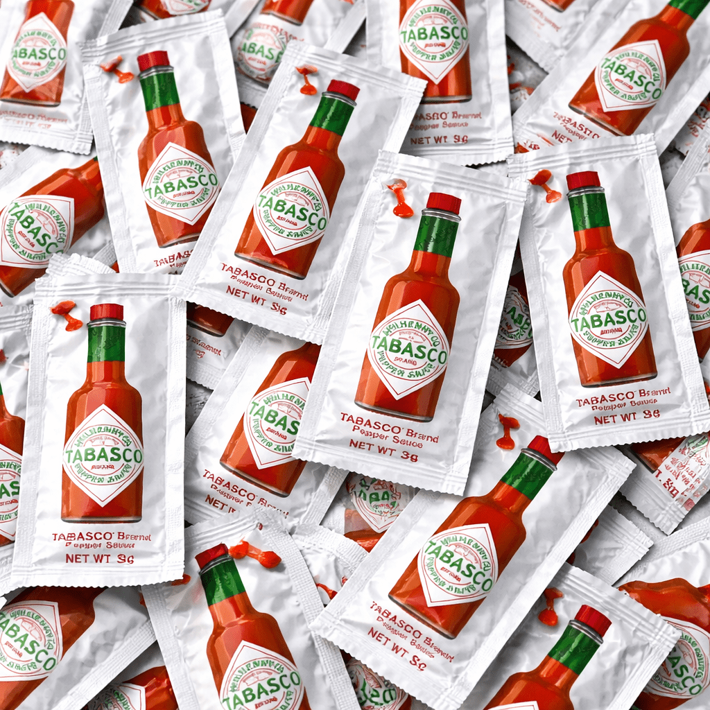 TABASCO Pepper Sauce Single-Serve Packets 3g – Pack of 35