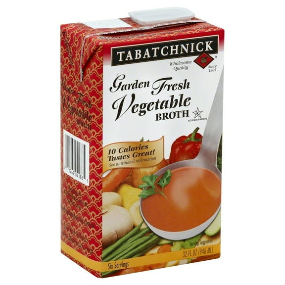 Tabatchnick Garden Vegetable Broth, 32 oz, Pack of 12