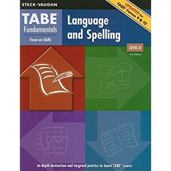 Pre-Owned TABE Fundamentals Language and Spelling, Level D: Focus on Skills (Paperback) 1419053574 9781419053573