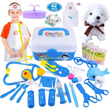 8 PCS Pretend Play Vet Kit Animal Care Pretend Play Pretend