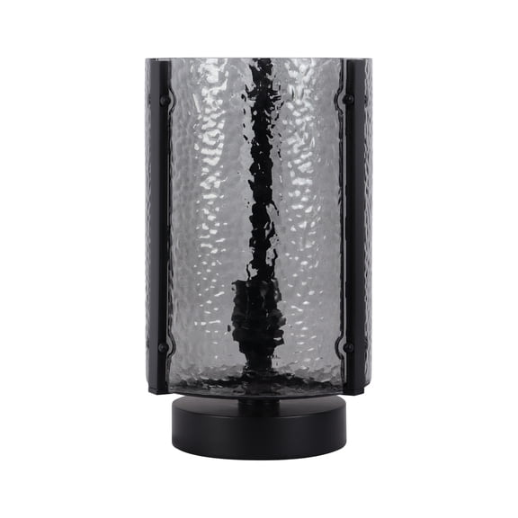 Better Homes & Gardens Blaine 14 in Hammered Glass Uplight Table Lamp