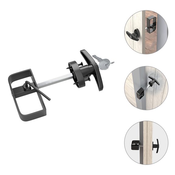 TABLETREANDS 1 Set POM Barn Door Lock Set for Home Use 7.4X3.9X1.4in