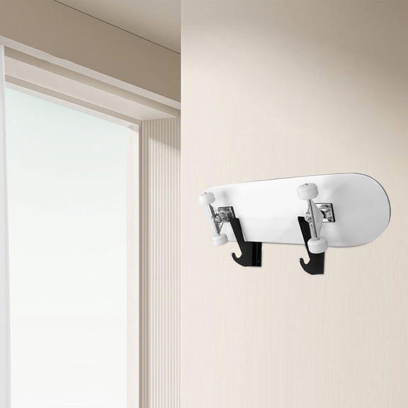 TABLETREANDS 1 Set Professional Design Black Skateboard Hanger for Wall 6.7x4.9x4.5in