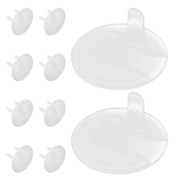 TABLETREANDS 10Pcs Transparent Socket Guard for Home Safety Protection