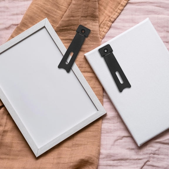 TABLETREANDS 10Set Picture Frame Easel Stand Black Trapezoid Sturdy Support Durable Construction Photo Display