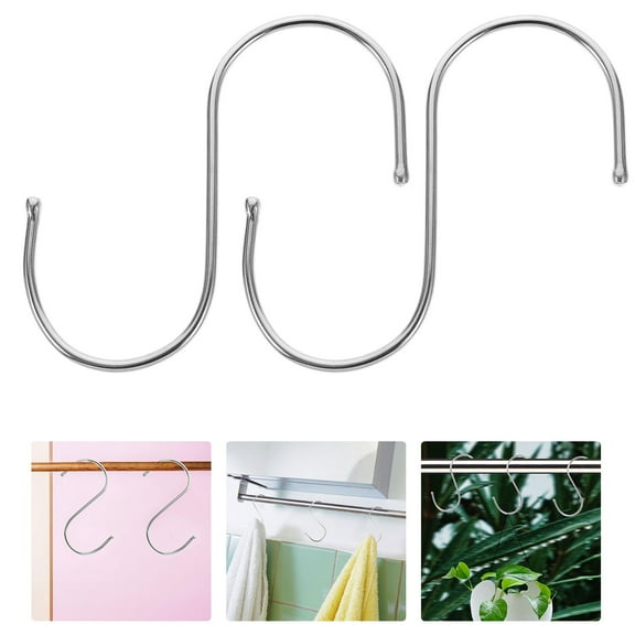 TABLETREANDS 12Pcs S Hooks For Jeans Golden Rose Shaped Metal For Household Users