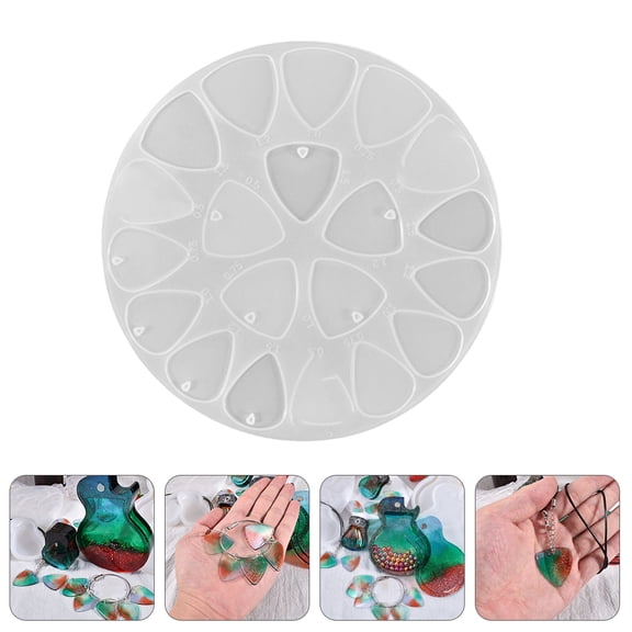 TABLETREANDS 1Pack Diy Casting Mold For Guitar Pick Epoxy Resin Craft Enthusiasts
