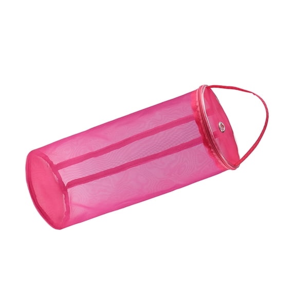 TABLETREANDS 1Pcs Storage Bag Knitting Yarn Caddy Tote Rose Red 11.8x5.1x5.1in For Travel And Home Use