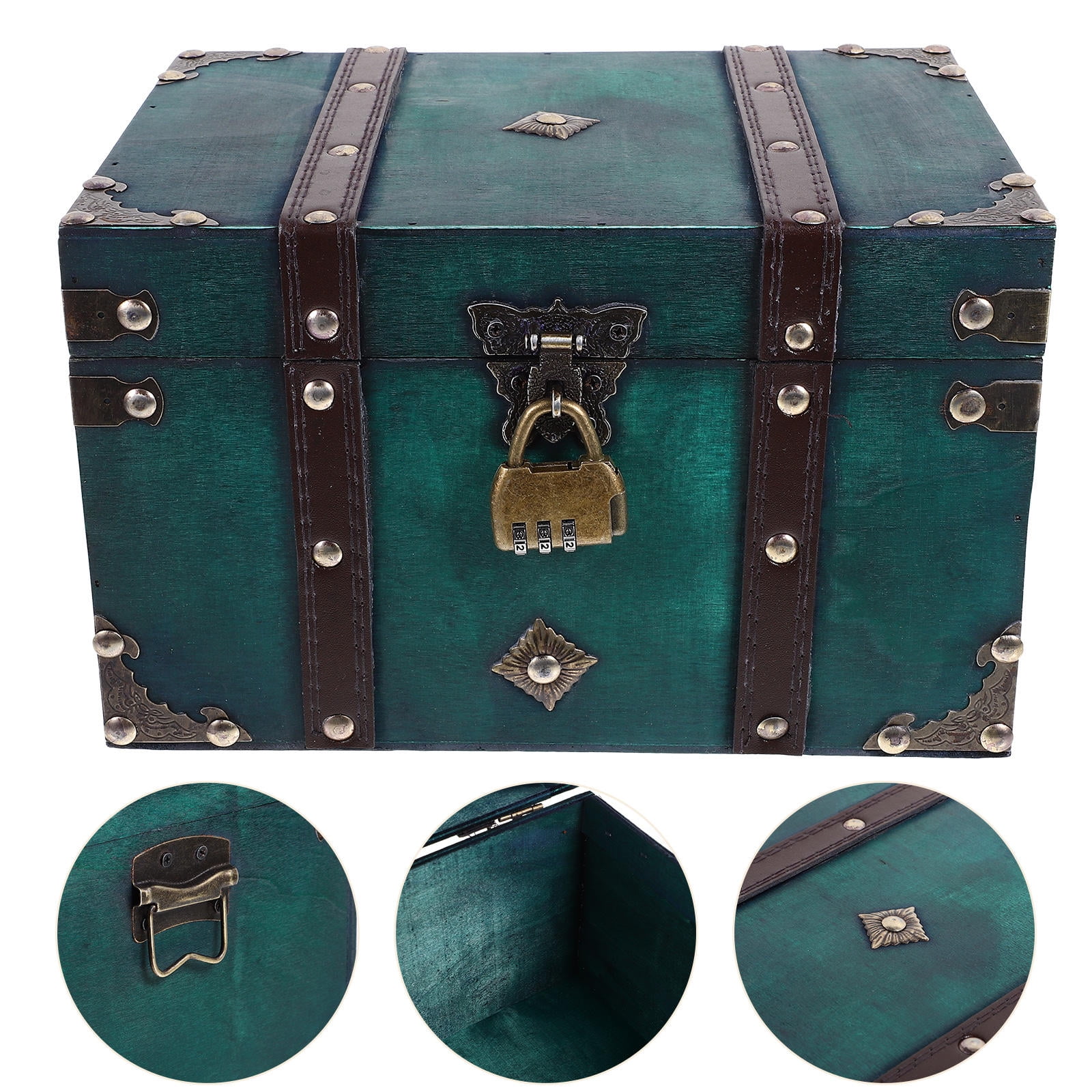 TABLETREANDS 1Set Decorative Box with Lock for Photography and Decor