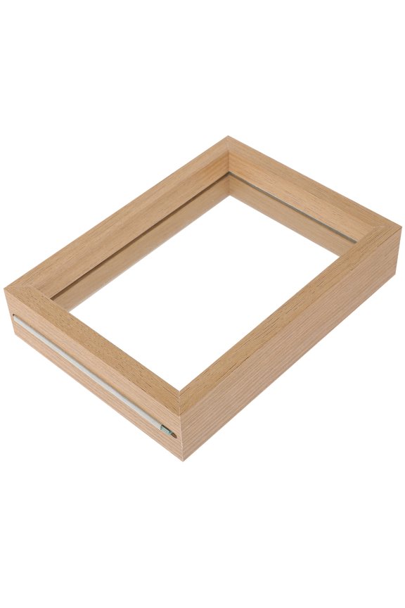 1Set Specimen Photo Frame Rectangular Shape for Adults Wood Color 7.47x5.50x1.57in
