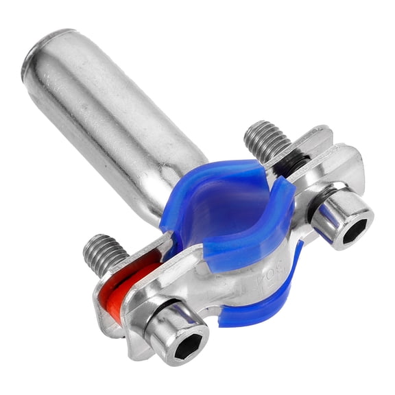 TABLETREANDS 1Set Wall Mount Pipe Bracket for Pipe Support Silver 3.5*2.2*1in with Durable Construction