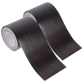 CATIEBYE Black Wood Grain Skirting Board Trim Baseboard Trims Self-adhesive Outdoor Use 2 Rolls