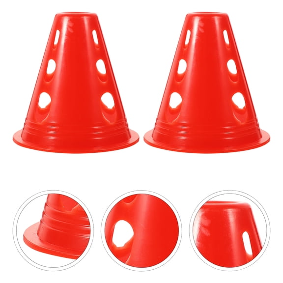 TABLETREANDS 20Pack Plastic Traffic Marker Cones for Road Block and Speed Training Sessions