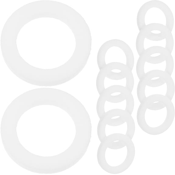 TABLETREANDS 20Pcs Circular Abs Hose Washer for Garden Hose Gasket 0.94X0.94X0.08In