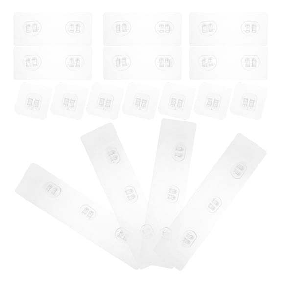 TABLETREANDS 21Pcs Transparent SelfAdhesive Hooks Acrylic For Bathroom Kitchen Home Use Minimalist