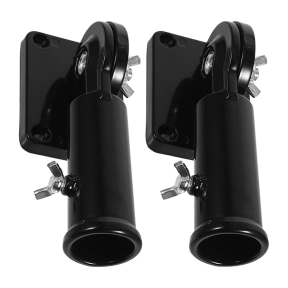 TABLETREANDS 2Pcs Flag Pole Holder Aluminium Alloy Wall-mounted Durable 6.3x2.4x2.4in
