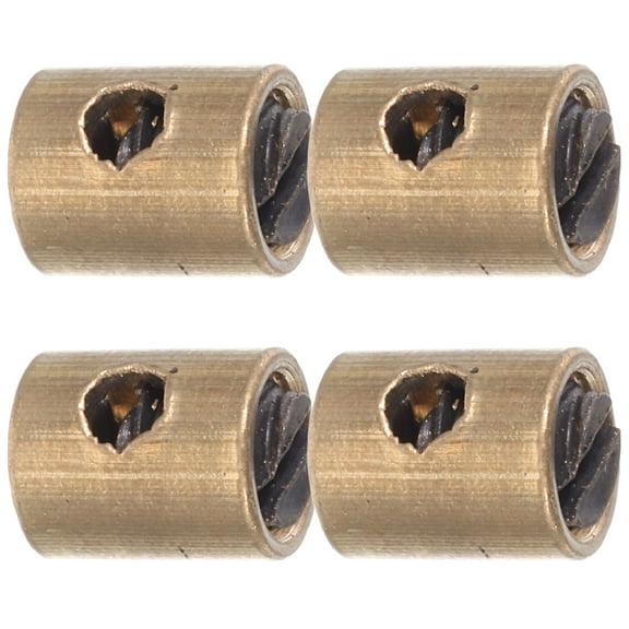 TABLETREANDS 4Pcs Golden Cable Brake Stop Bolt for Quad Bike Throttle Cable Ends