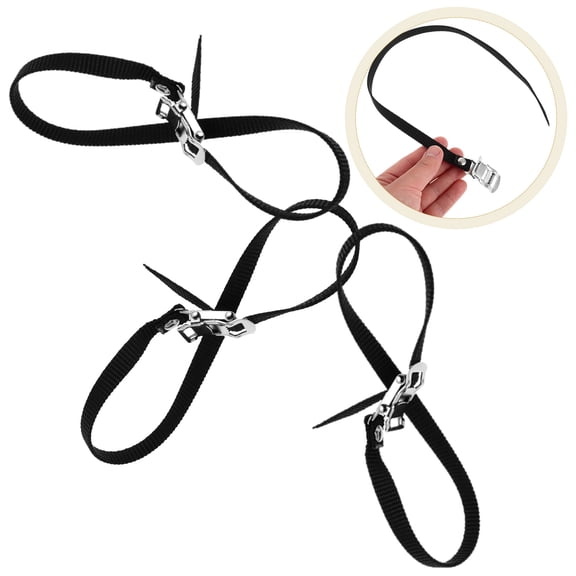 TABLETREANDS 6Pcs Adjustable Nylon Pedal Straps for Cyclists Sport and Training