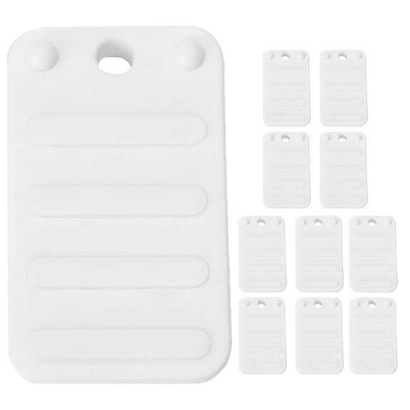 TABLETREANDS Adjustable Furniture Risers 12Pcs Leveling Shims Abs White 5.00X3.00X0.70CM