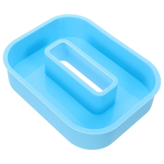 TABLETREANDS Alphabet Silicone Mould 1Pcs for Epoxy Resin Craft Enthusiasts Blue Rectangular