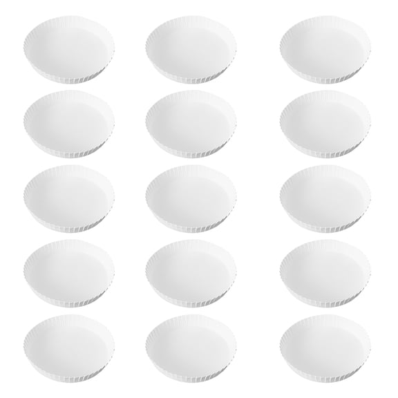 CATIEBYE Cup Covers Paper Circular White 50Pcs for Bars